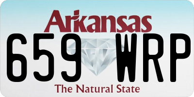 AR license plate 659WRP