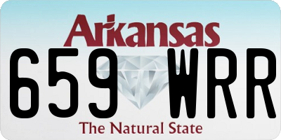 AR license plate 659WRR