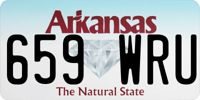 AR license plate 659WRU