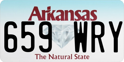 AR license plate 659WRY