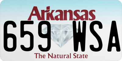 AR license plate 659WSA