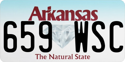 AR license plate 659WSC