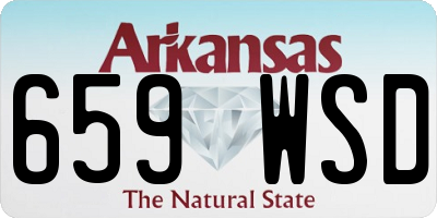 AR license plate 659WSD
