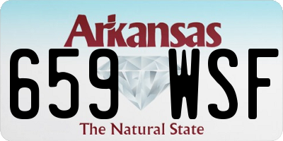 AR license plate 659WSF