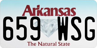 AR license plate 659WSG