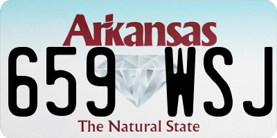 AR license plate 659WSJ