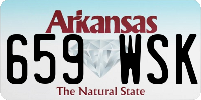 AR license plate 659WSK