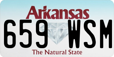AR license plate 659WSM