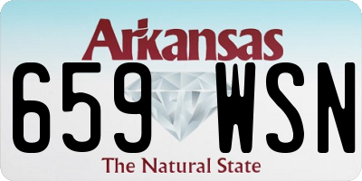 AR license plate 659WSN