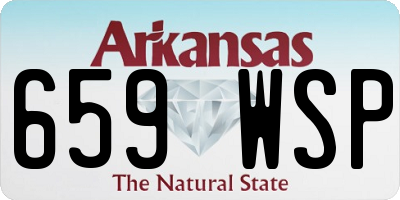 AR license plate 659WSP