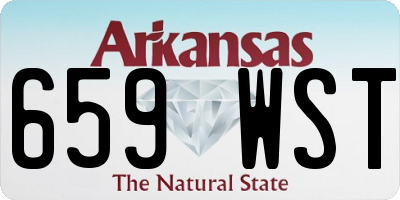 AR license plate 659WST