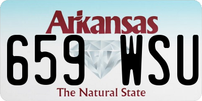 AR license plate 659WSU