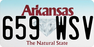 AR license plate 659WSV