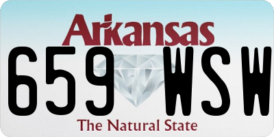 AR license plate 659WSW