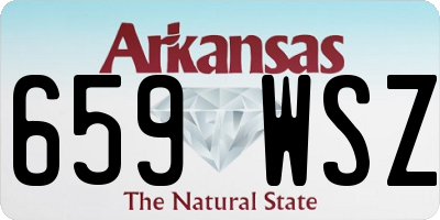 AR license plate 659WSZ