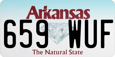 AR license plate 659WUF