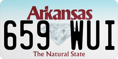 AR license plate 659WUI