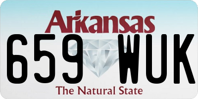 AR license plate 659WUK