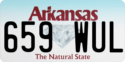 AR license plate 659WUL