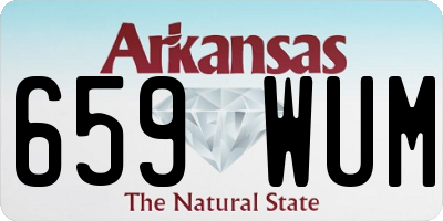 AR license plate 659WUM