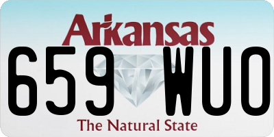 AR license plate 659WUO