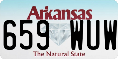 AR license plate 659WUW