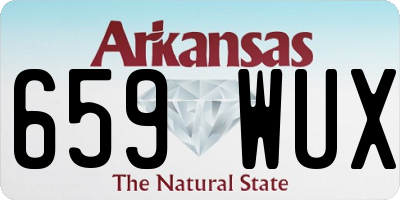 AR license plate 659WUX