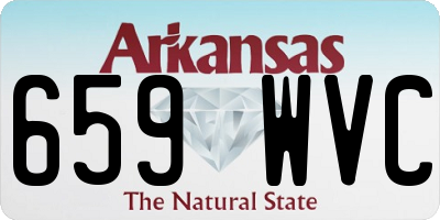AR license plate 659WVC