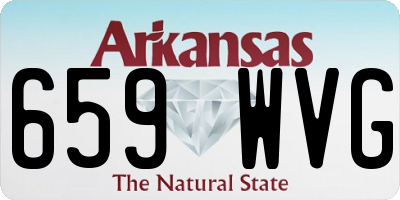 AR license plate 659WVG