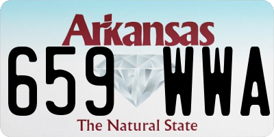 AR license plate 659WWA