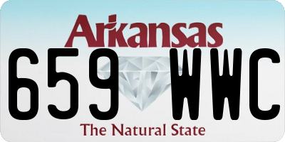 AR license plate 659WWC