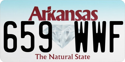 AR license plate 659WWF