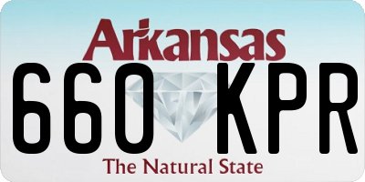 AR license plate 660KPR