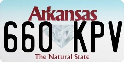 AR license plate 660KPV