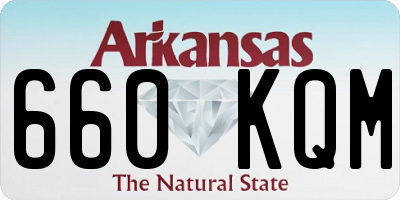 AR license plate 660KQM