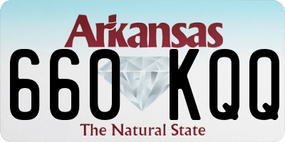 AR license plate 660KQQ