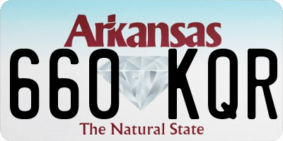AR license plate 660KQR