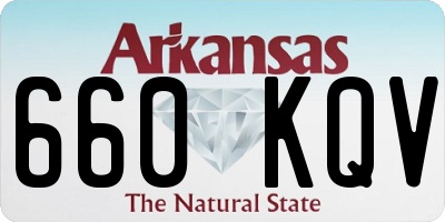 AR license plate 660KQV
