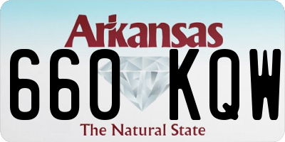 AR license plate 660KQW