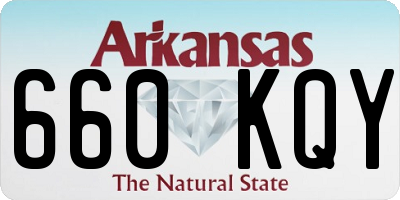 AR license plate 660KQY