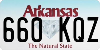 AR license plate 660KQZ