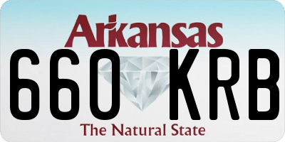 AR license plate 660KRB