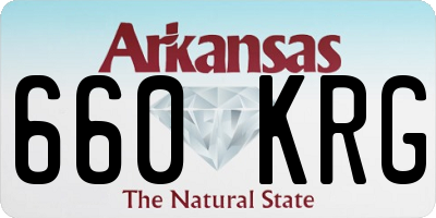 AR license plate 660KRG