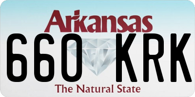 AR license plate 660KRK
