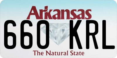 AR license plate 660KRL