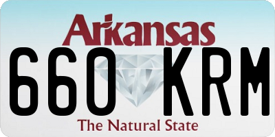 AR license plate 660KRM