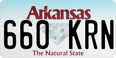 AR license plate 660KRN