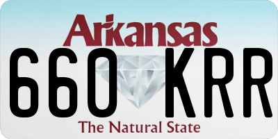 AR license plate 660KRR