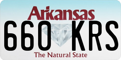 AR license plate 660KRS
