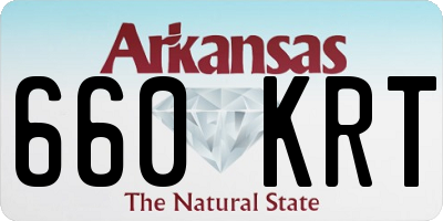 AR license plate 660KRT